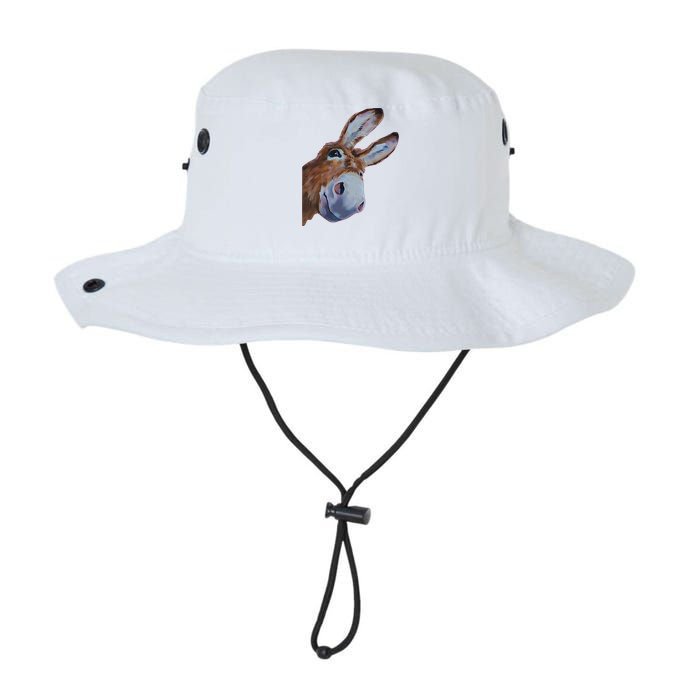 Peachbruh Funny Donkey Art Donkey Head Smile Eagerly Donkey Bucket Hat