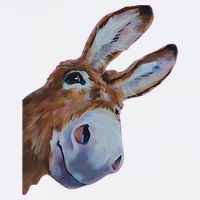 Peachbruh Funny Donkey Art Donkey Head Smile Eagerly Donkey Mug