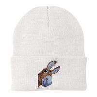 Peachbruh Funny Donkey Art Donkey Head Smile Eagerly Donkey Beanie