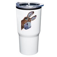 Peachbruh Funny Donkey Art Donkey Head Smile Eagerly Donkey Tumbler