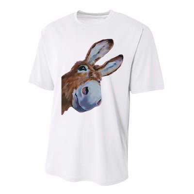 Peachbruh Funny Donkey Art Donkey Head Smile Eagerly Donkey Performance Sprint T-Shirt