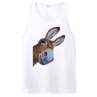 Peachbruh Funny Donkey Art Donkey Head Smile Eagerly Donkey PosiCharge Competitor Tank