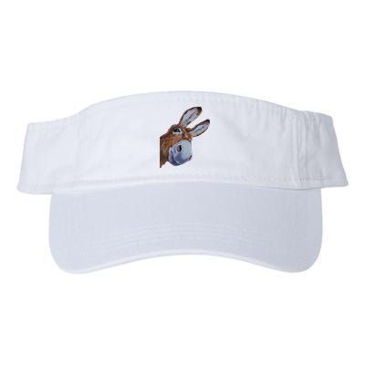 Peachbruh Funny Donkey Art Donkey Head Smile Eagerly Donkey Visor