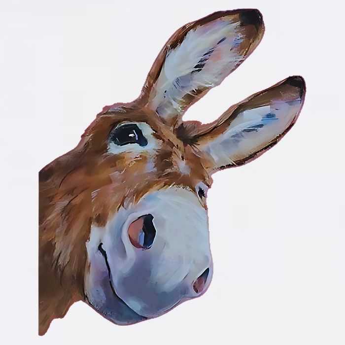 Peachbruh Funny Donkey Art Donkey Head Smile Eagerly Donkey Visor
