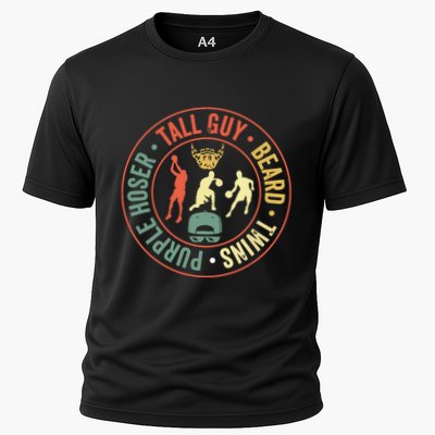 Perfect For Dude Tall Guy Beard Twins Purple Hoser Performance Shirt