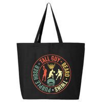 Perfect For Dude Tall Guy Beard Twins Purple Hoser 25L Jumbo Tote