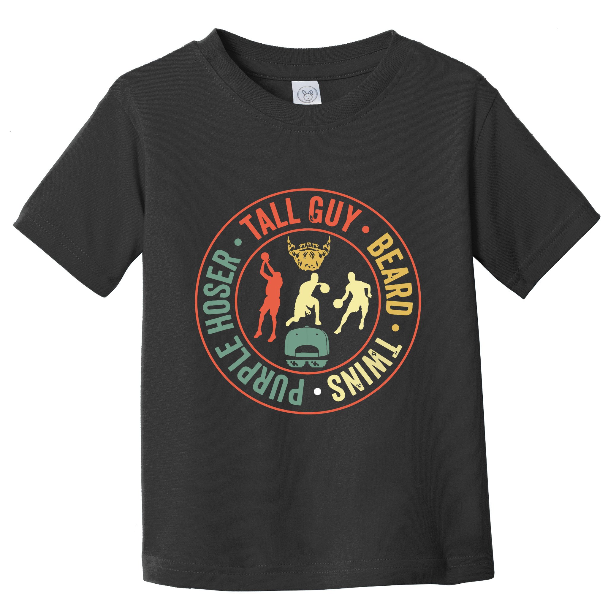 Perfect For Dude Tall Guy Beard Twins Purple Hoser Toddler T-Shirt
