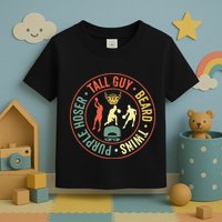 Perfect For Dude Tall Guy Beard Twins Purple Hoser Toddler T-Shirt