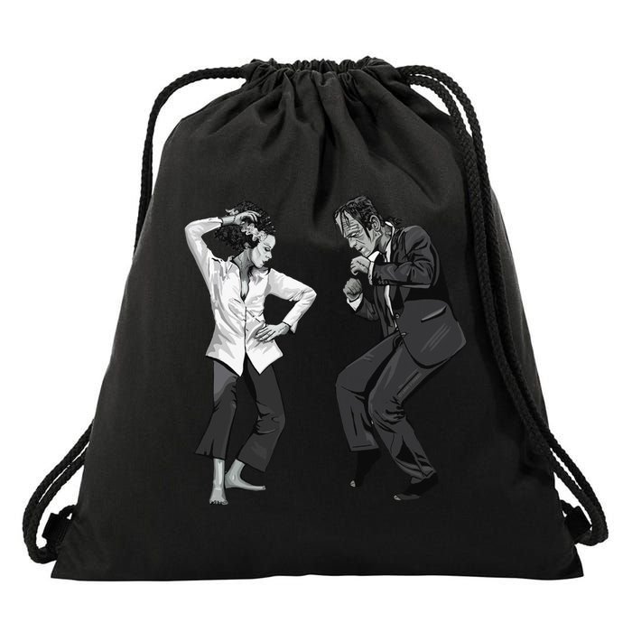 Pulp Frankenstein Dancing Monster Drawstring Bag