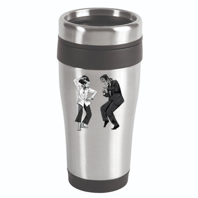 Pulp Frankenstein Dancing Monster 16oz Travel Tumbler