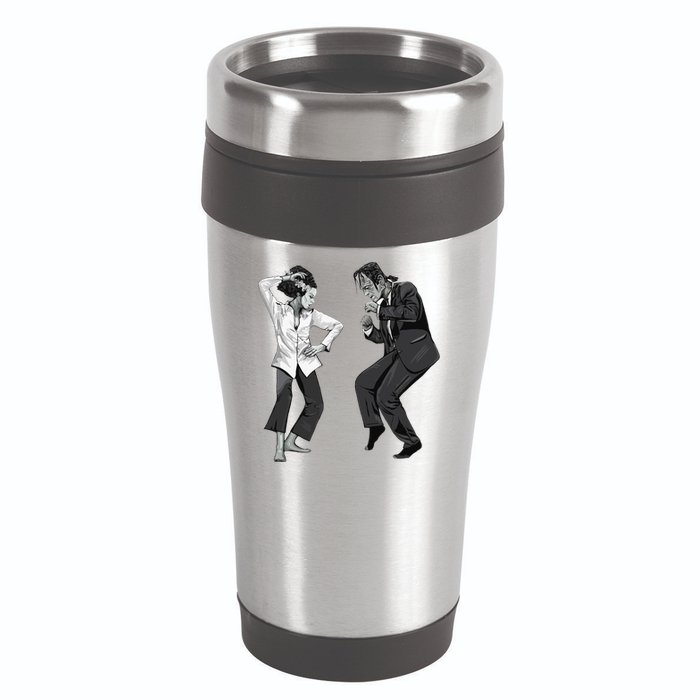 Pulp Frankenstein Dancing Monster 16oz Travel Tumbler
