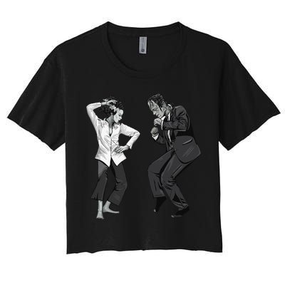 Pulp Frankenstein Dancing Monster Crop Top