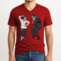 Pulp Frankenstein Dancing Monster V-Neck T-Shirt