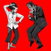 Pulp Frankenstein Dancing Monster Poster
