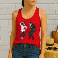 Pulp Frankenstein Dancing Monster Womens Tank Top