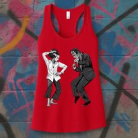 Pulp Frankenstein Dancing Monster Womens Tank Top