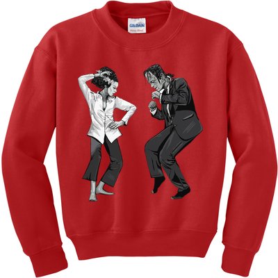 Pulp Frankenstein Dancing Monster Kids Sweatshirt
