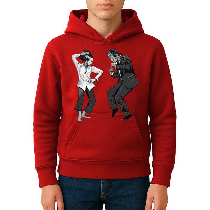 Pulp Frankenstein Dancing Monster Kids Hoodie
