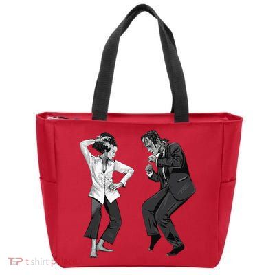 Pulp Frankenstein Dancing Monster Zip Tote Bag