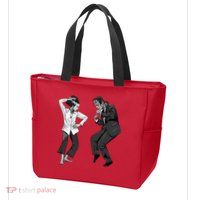 Pulp Frankenstein Dancing Monster Zip Tote Bag