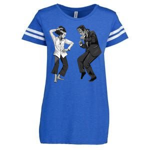 Pulp Frankenstein Dancing Monster Enza Ladies Jersey Football T-Shirt