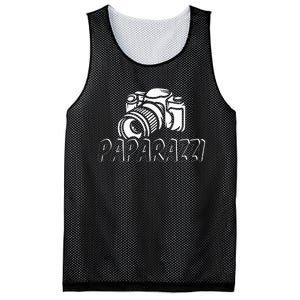 Paparazzi Funny Dad Photographer Retro Camera Mesh Reversible Basketball Jersey Tank