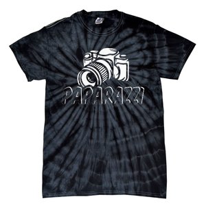 Paparazzi Funny Dad Photographer Retro Camera Tie-Dye T-Shirt