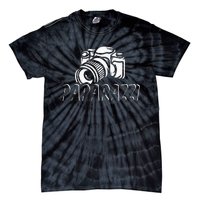 Paparazzi Funny Dad Photographer Retro Camera Tie-Dye T-Shirt