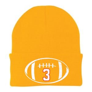 Pray For Damar Number 3 Football Knit Cap Winter Beanie