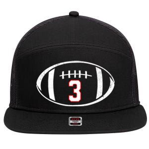 Pray For Damar Number 3 Football 7 Panel Mesh Trucker Snapback Hat