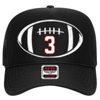 Pray For Damar Number 3 Football High Crown Mesh Back Trucker Hat