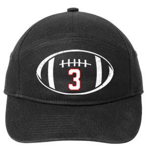 Pray For Damar Number 3 Football 7-Panel Snapback Hat