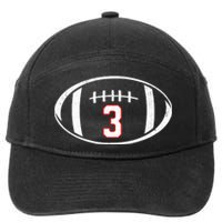 Pray For Damar Number 3 Football 7-Panel Snapback Hat