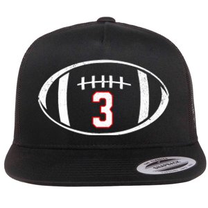 Pray For Damar Number 3 Football Flat Bill Trucker Hat