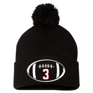 Pray For Damar Number 3 Football Pom Pom 12in Knit Beanie