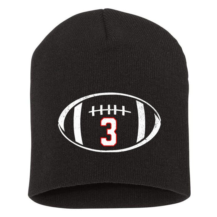 Pray For Damar Number 3 Football Short Acrylic Beanie