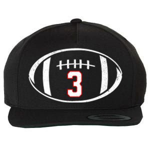 Pray For Damar Number 3 Football Wool Snapback Cap