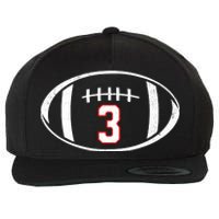 Pray For Damar Number 3 Football Wool Snapback Cap