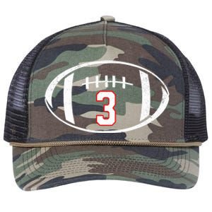 Pray For Damar Number 3 Football Retro Rope Trucker Hat Cap