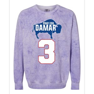 Pray for Damar - Pray for Damar 3 Buffalo Love For 3 Colorblast Crewneck Sweatshirt