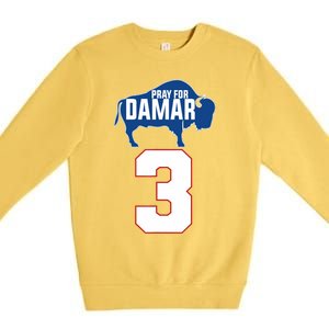 Pray for Damar - Pray for Damar 3 Buffalo Love For 3 Premium Crewneck Sweatshirt