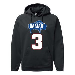 Pray for Damar - Pray for Damar 3 Buffalo Love For 3 Performance Fleece Hoodie