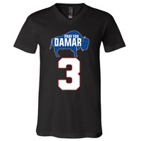 Pray for Damar - Pray for Damar 3 Buffalo Love For 3 V-Neck T-Shirt