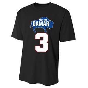 Pray for Damar - Pray for Damar 3 Buffalo Love For 3 Performance Sprint T-Shirt