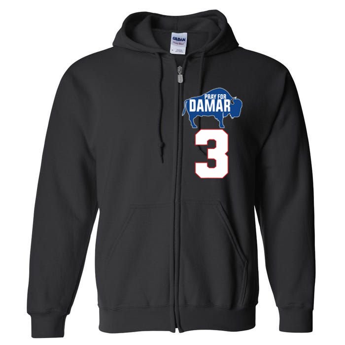 Pray for Damar - Pray for Damar 3 Buffalo Love For 3 Full Zip Hoodie