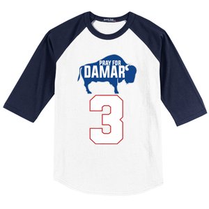 Pray for Damar - Pray for Damar 3 Buffalo Love For 3 Baseball Sleeve Shirt