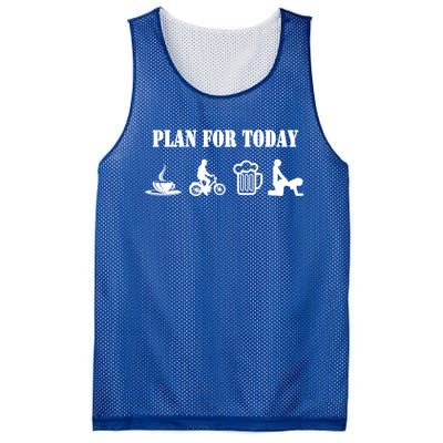 Plan For Day For Moped Drivers Cool Gift Mesh Reversible Basketball Jersey Tank