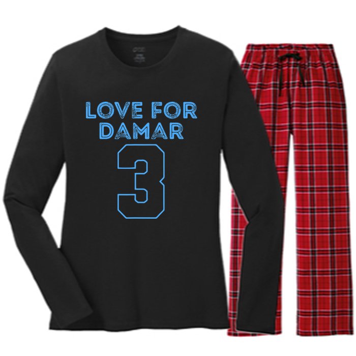 Pray For Damar 3 Buffalo Love For 3 We Are With You Women's Long Sleeve Flannel Pajama Set 