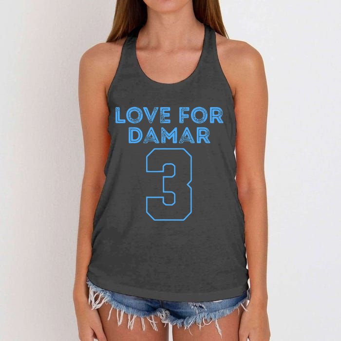 Pray For Damar 3 Buffalo Love For 3 We Are With You Women's Knotted Racerback Tank