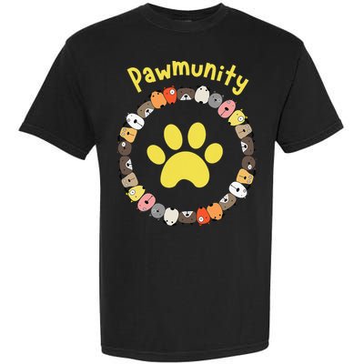 Pawmunity Funny Dog Lover's Garment-Dyed Heavyweight T-Shirt